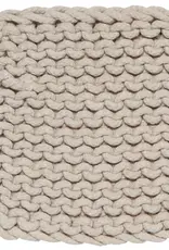 Dove Gray Knit Potholder