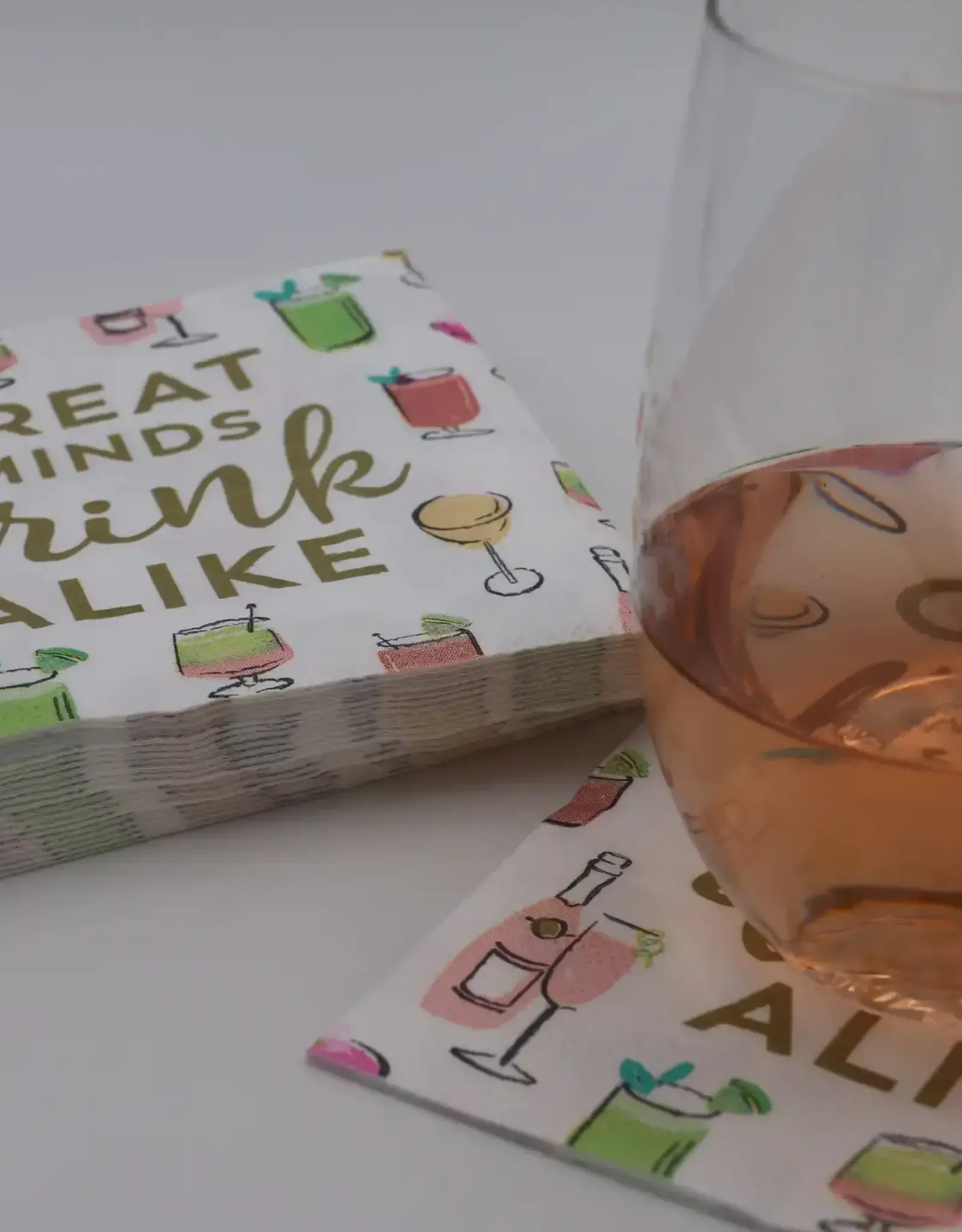 Great Minds Drink Alike Cocktail Napkins - 20ct