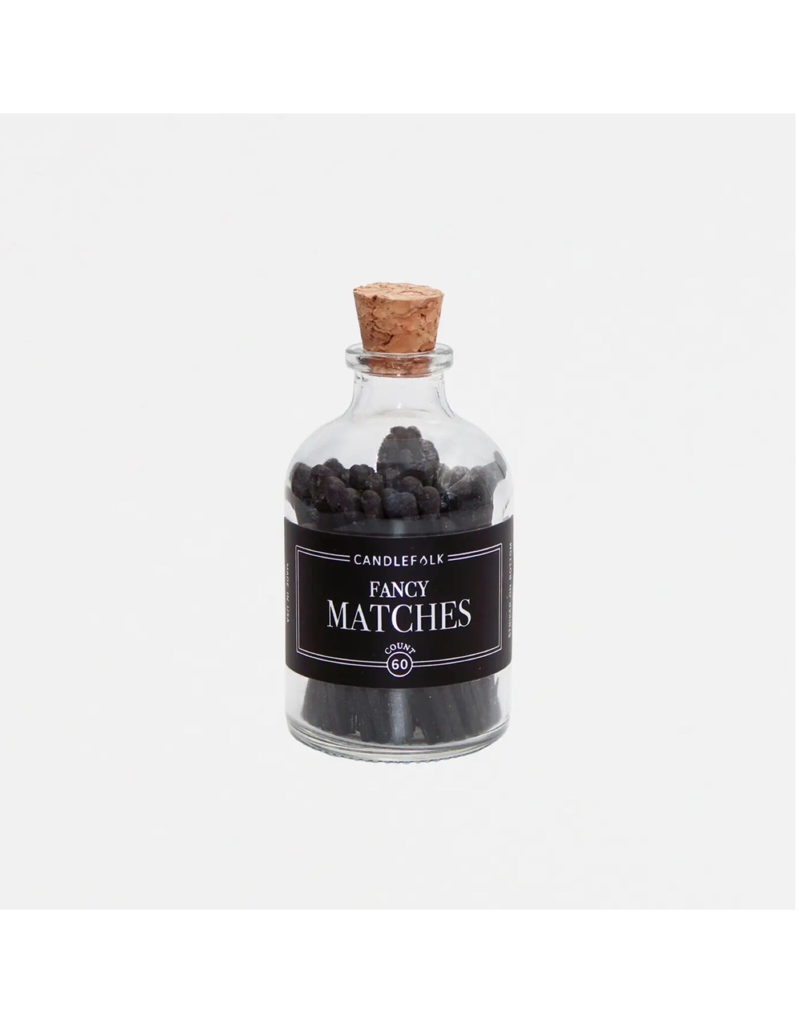 Apothecary Matches - Black & Black