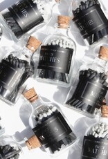 Apothecary Matches - Black & Black