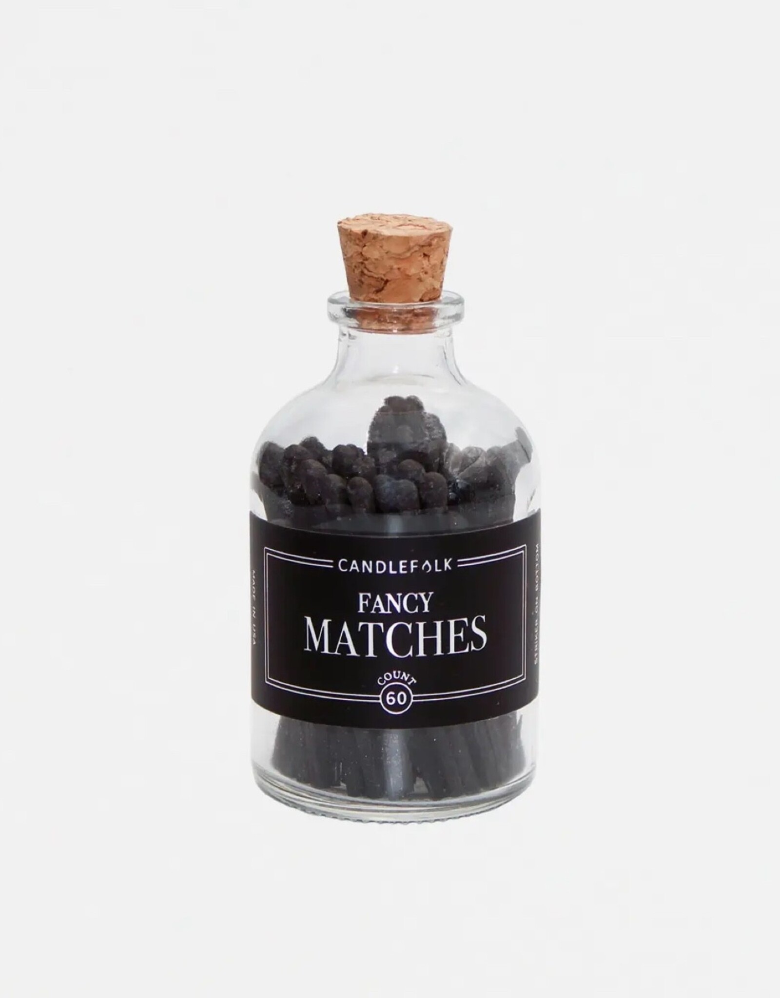 Apothecary Matches - Black & Black