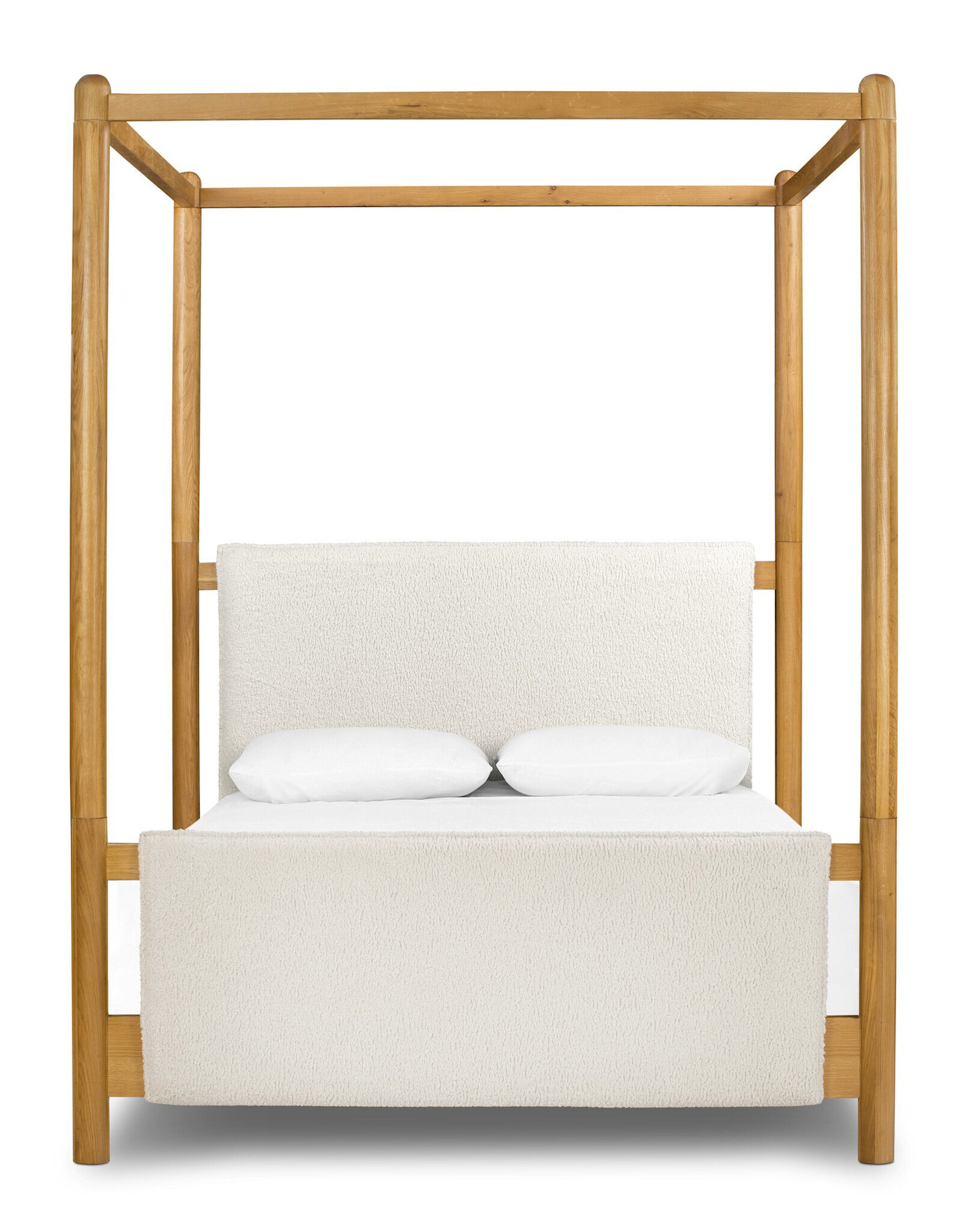 Bowen Canopy Bed in Sheepskin Natural