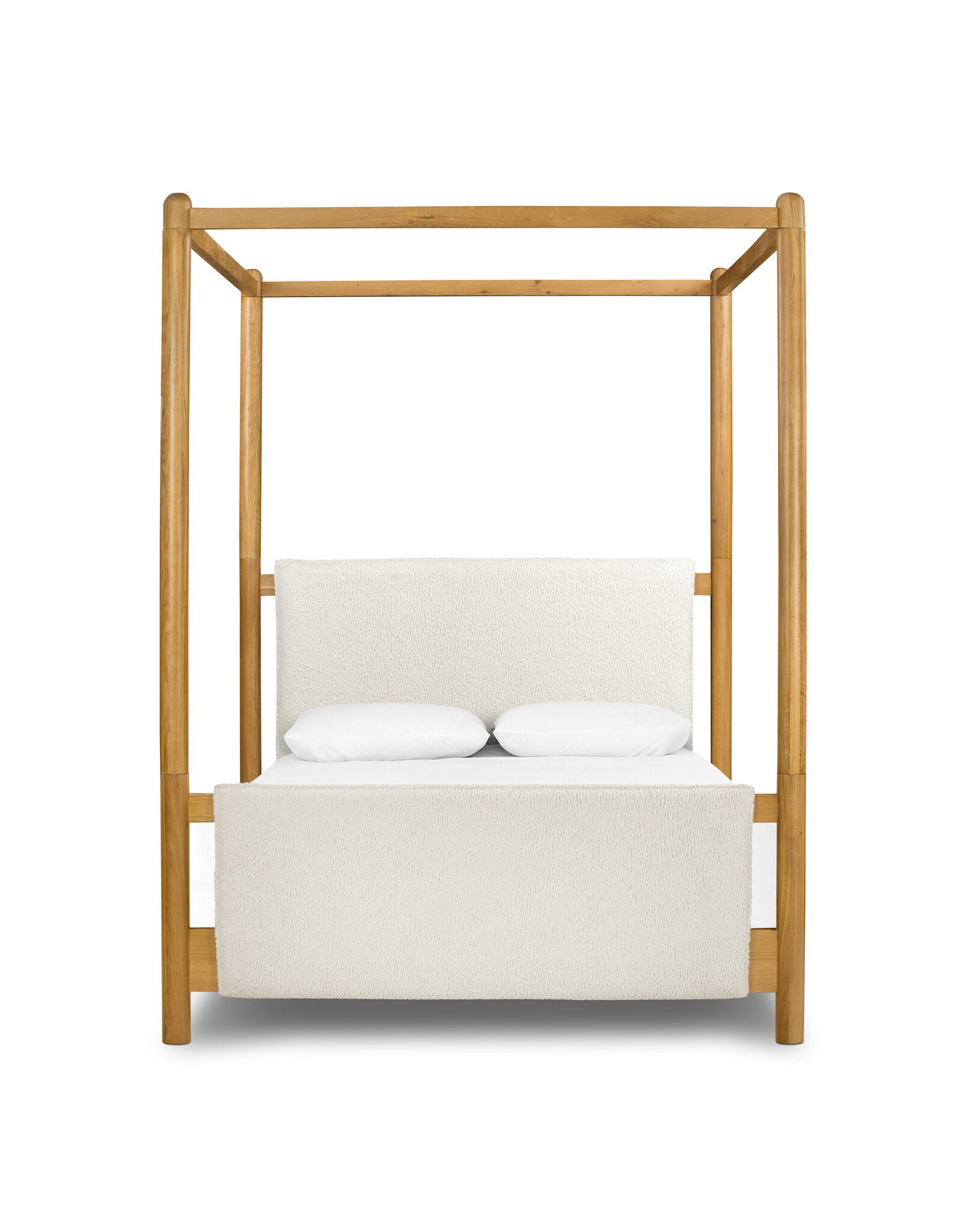 Bowen Canopy Bed in Sheepskin Natural
