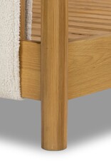 Bowen Canopy Bed in Sheepskin Natural