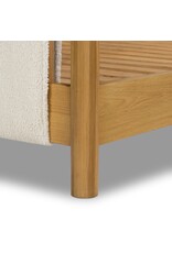 Bowen Canopy Bed in Sheepskin Natural