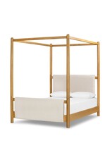 Bowen Canopy Bed in Sheepskin Natural