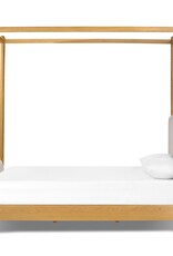 Bowen Canopy Bed in Sheepskin Natural