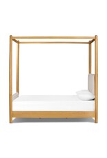 Bowen Canopy Bed in Sheepskin Natural