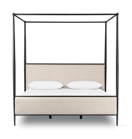 Xander Canopy Bed in Savoy Parchment