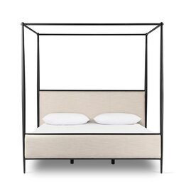 Xander Canopy Bed in Savoy Parchment