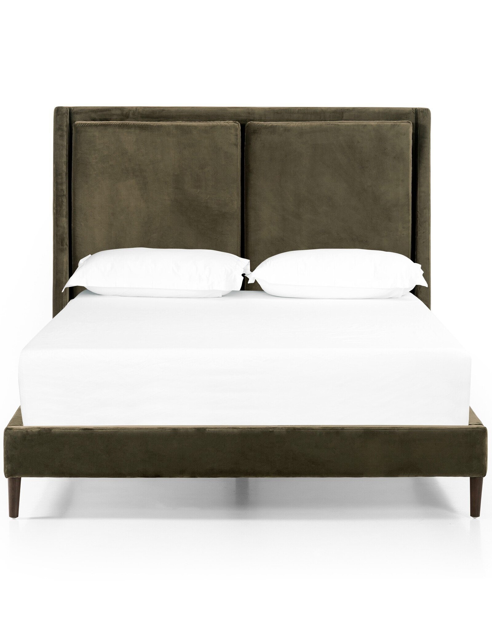 Potter Queen Bed in Surrey Olive