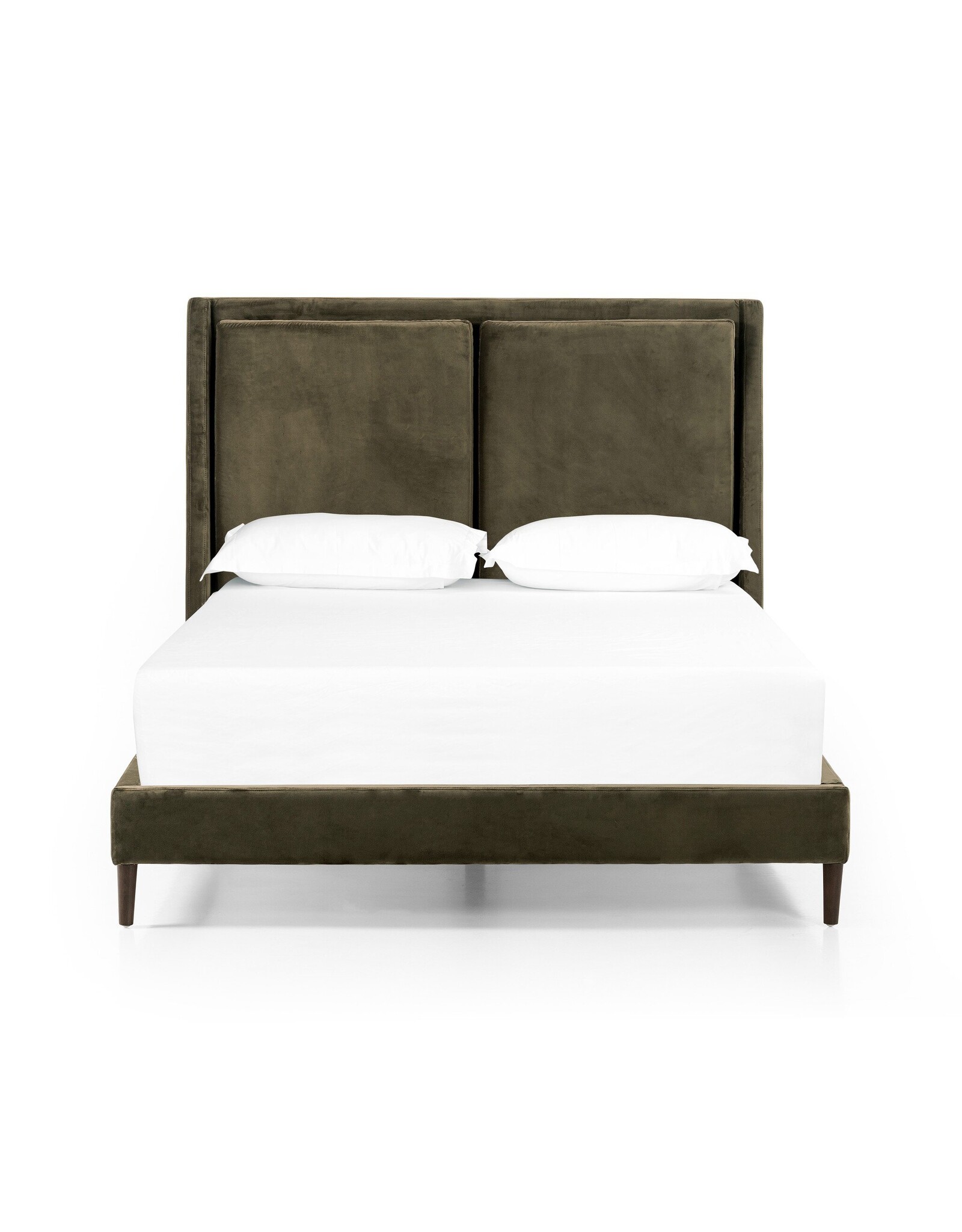 Potter Queen Bed in Surrey Olive