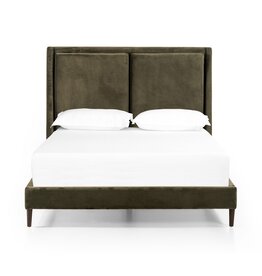 Potter Queen Bed in Surrey Olive