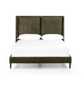 Potter Queen Bed in Surrey Olive