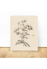 Vintage Flower Art Print 8x10