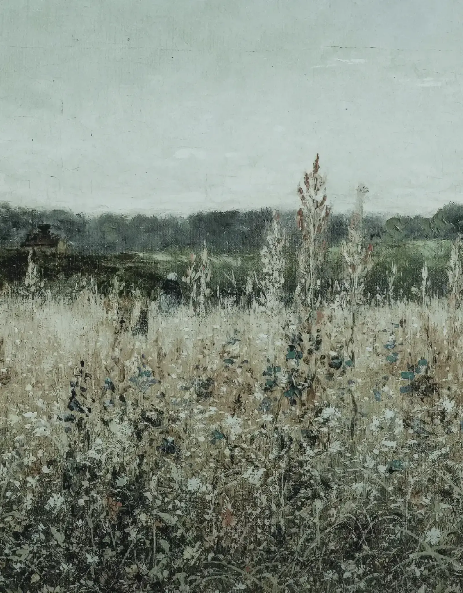 Wildflower Fields Vintage Art Print 11x14