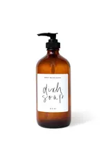 16oz Amber Glass Soap Dispenser