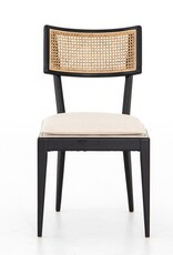 Britt Dining Chair Brushed Ebony w/ Saville Flax