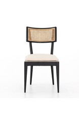 Britt Dining Chair Brushed Ebony w/ Saville Flax