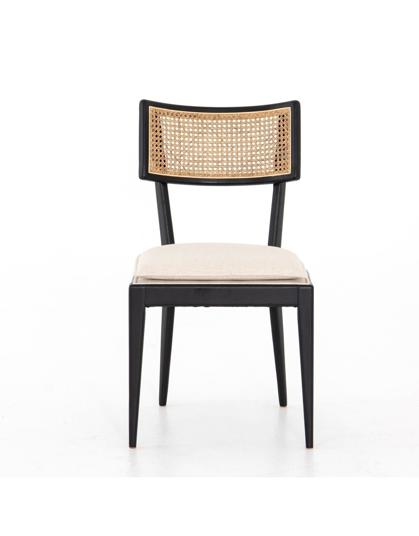 Britt Dining Chair Brushed Ebony w/ Saville Flax