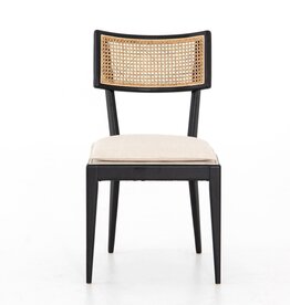 Britt Dining Chair Brushed Ebony w/ Saville Flax