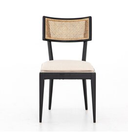 Britt Dining Chair Brushed Ebony w/ Saville Flax