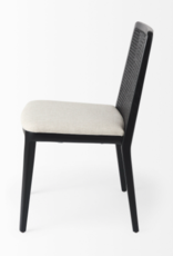 Clara Armless Dining Chair, Black