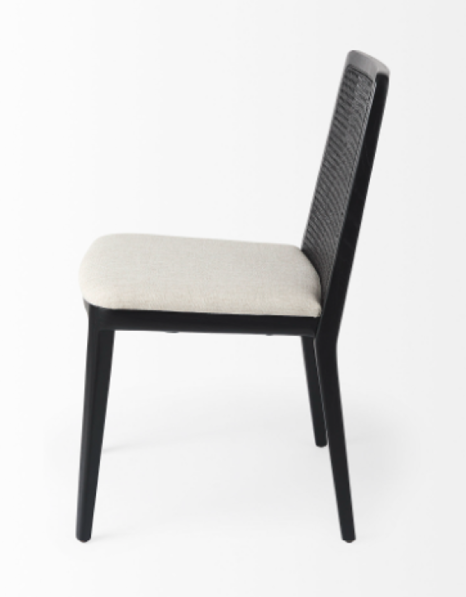 Clara Armless Dining Chair, Black