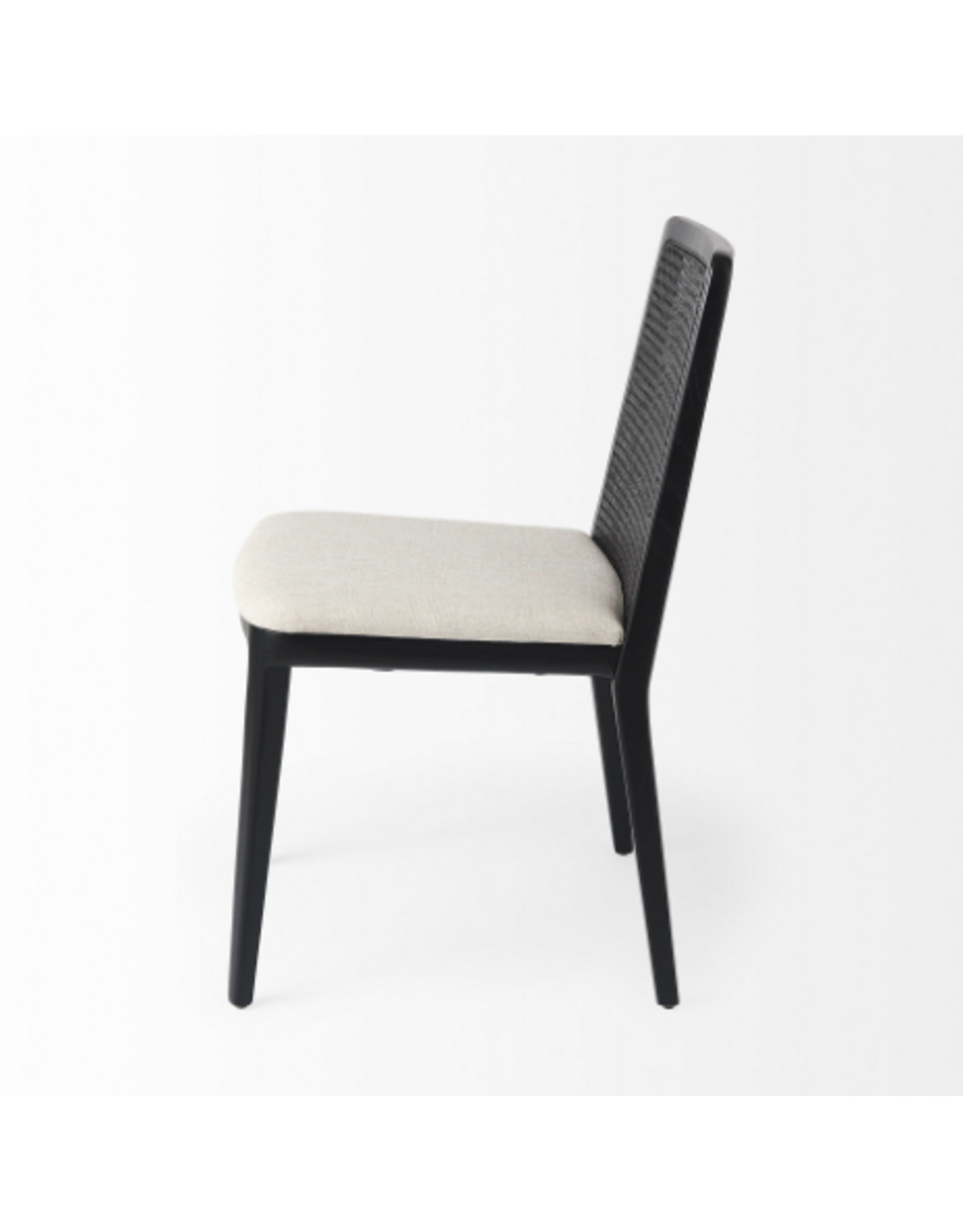 Clara Armless Dining Chair, Black