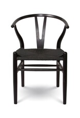 Frida Wishbone Dining Chair – Matte Black
