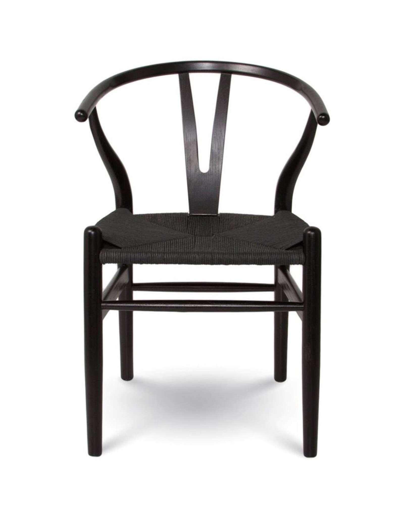 Frida Wishbone Dining Chair – Matte Black
