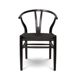 Frida Wishbone Dining Chair – Matte Black
