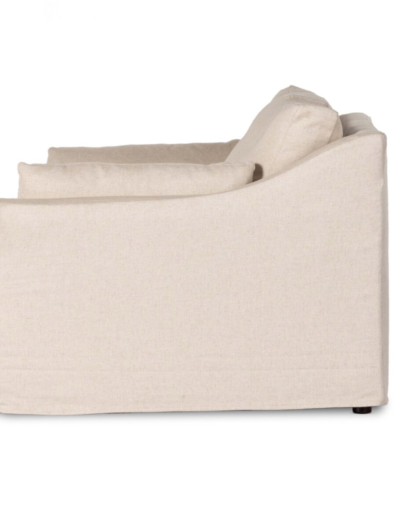 Delray Slipcover Sofa in Evere Creme-97"