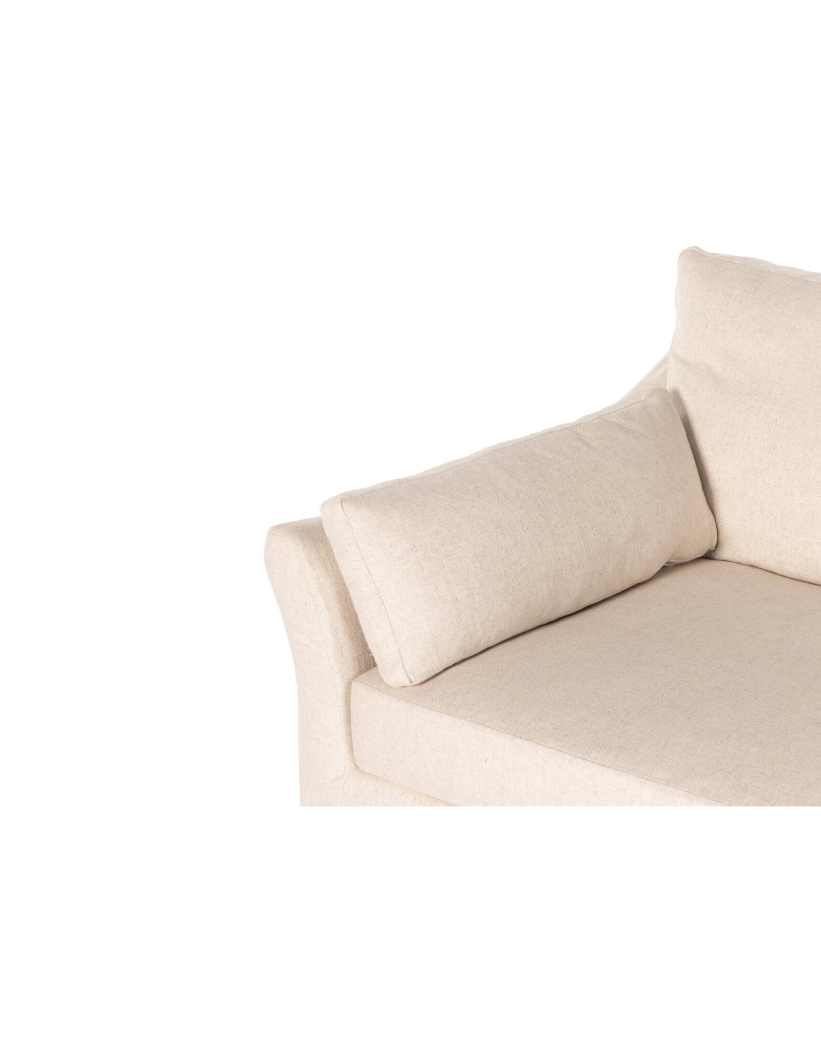 Delray Slipcover Sofa in Evere Creme-97"