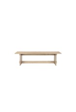 Aida Dining Bench in Light Brown Wood