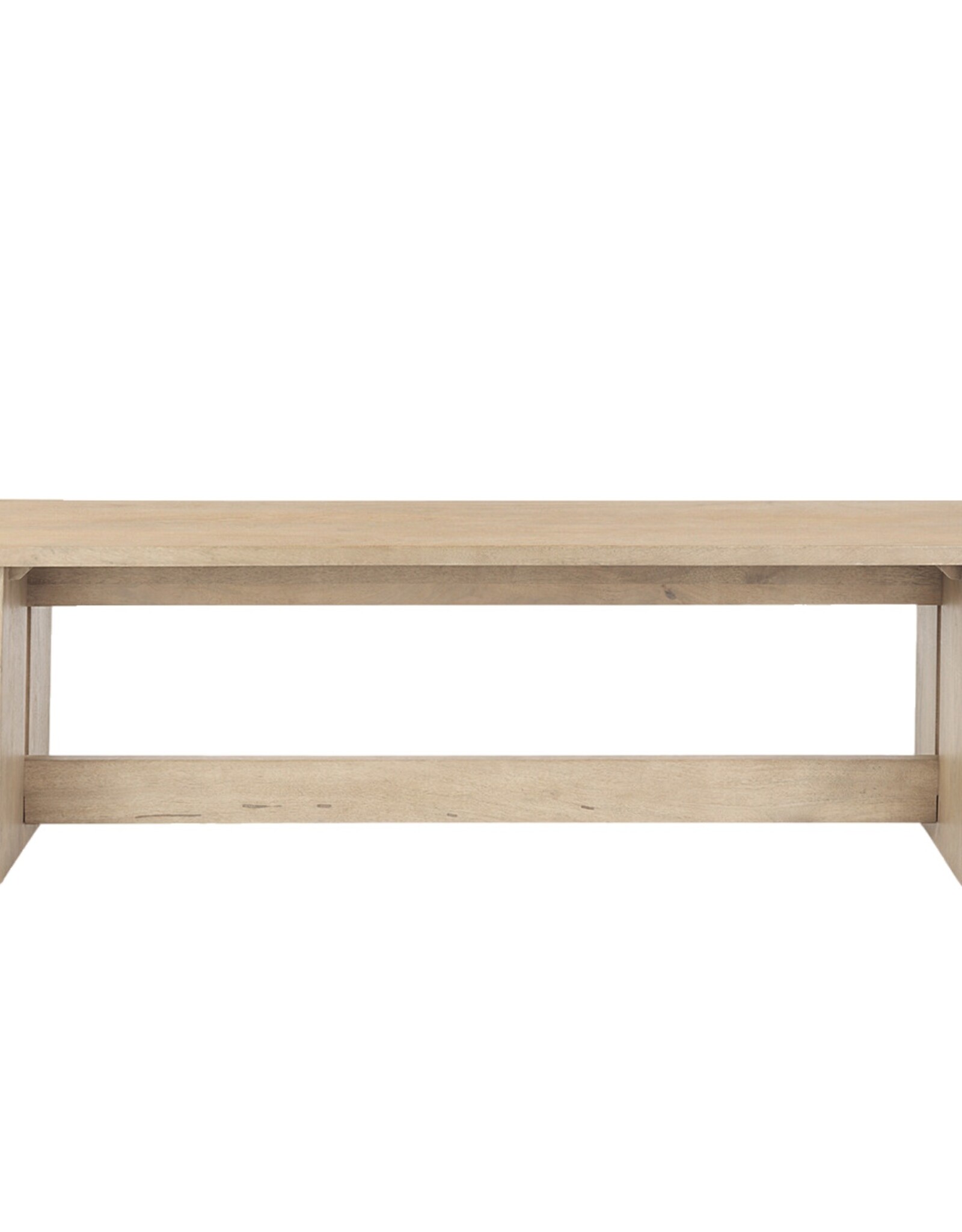Aida Dining Bench in Light Brown Wood