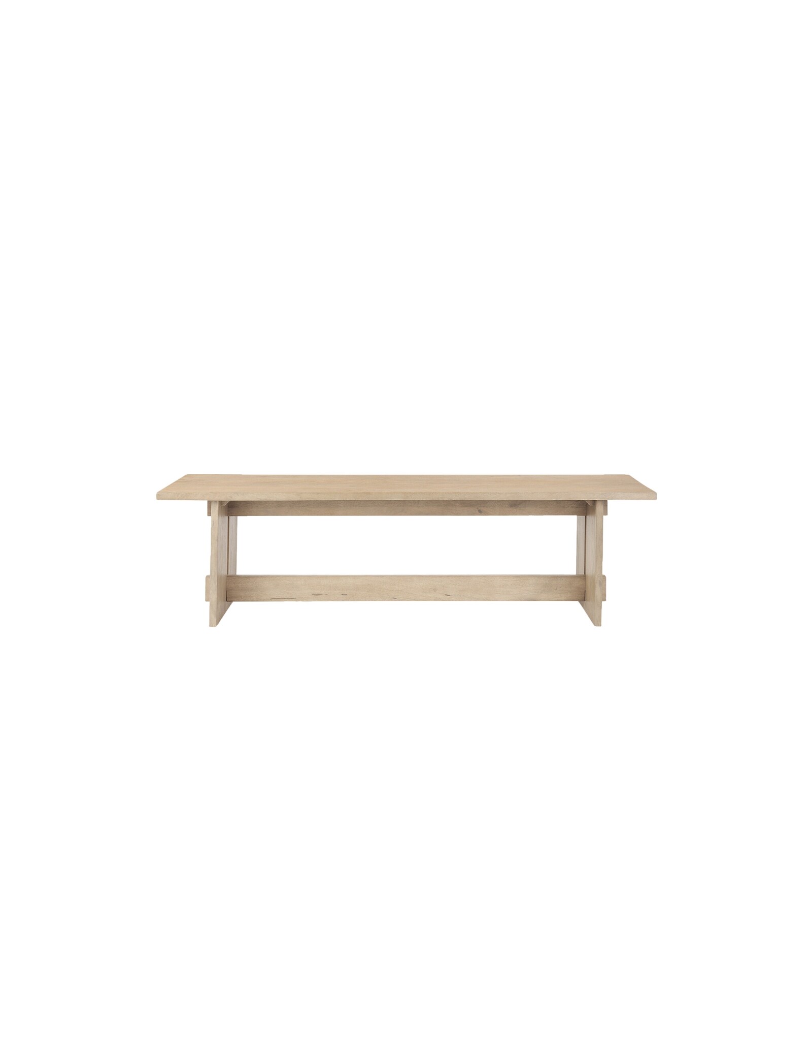 Aida Dining Bench in Light Brown Wood