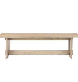Aida Dining Bench in Light Brown Wood