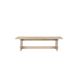 Aida Dining Bench in Light Brown Wood