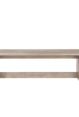 Aida Dining Bench in Light Grey Wood