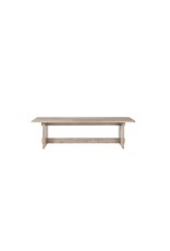 Aida Dining Bench in Light Grey Wood
