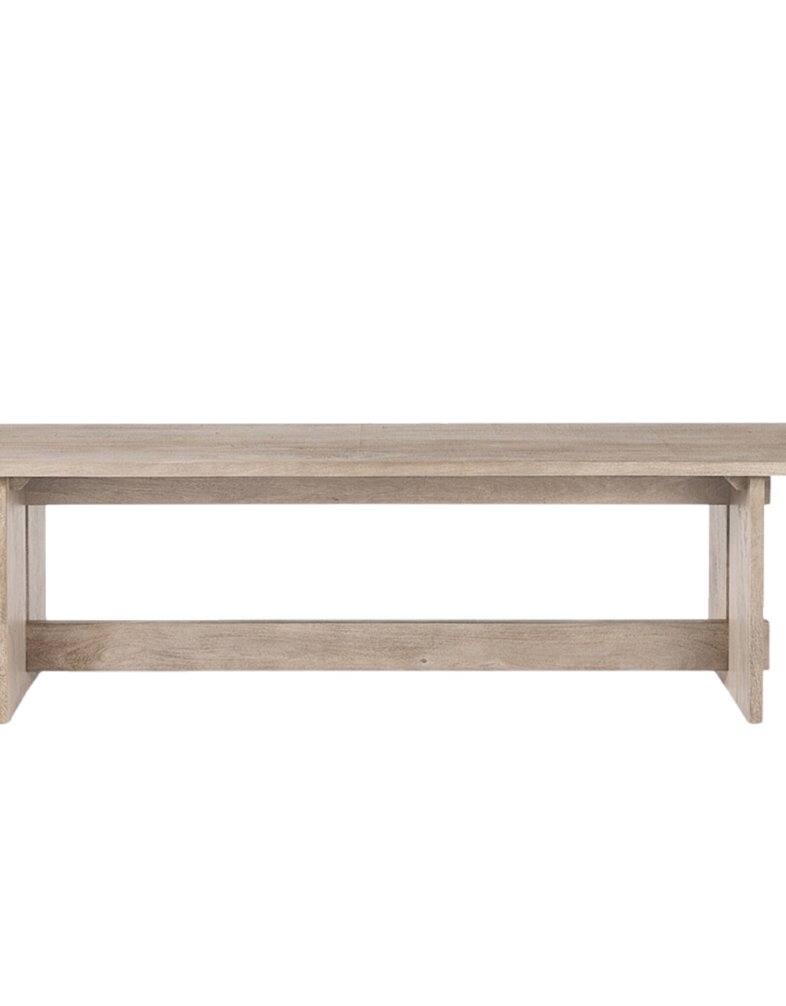 Aida Dining Bench in Light Grey Wood
