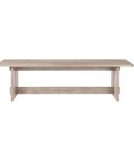 Aida Dining Bench in Light Grey Wood