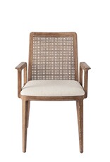 Clara Dining Chair w/ Arms, Light Brown