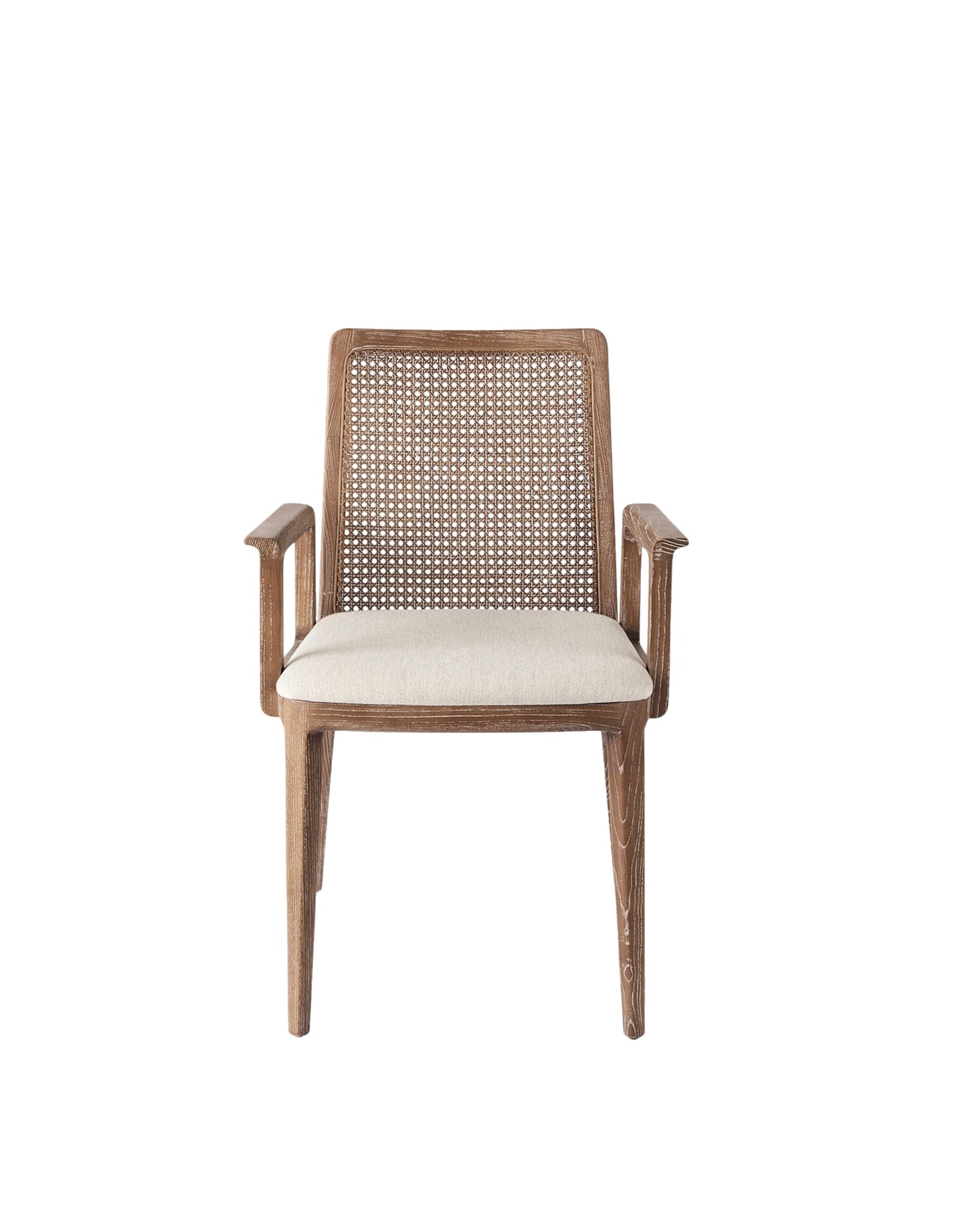 Clara Dining Chair w/ Arms, Light Brown