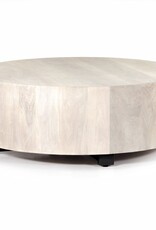 Hudson Round Coffee Table in Ashen Walnut