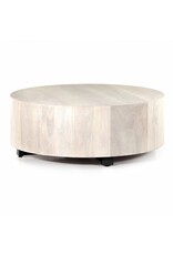 Hudson Round Coffee Table in Ashen Walnut