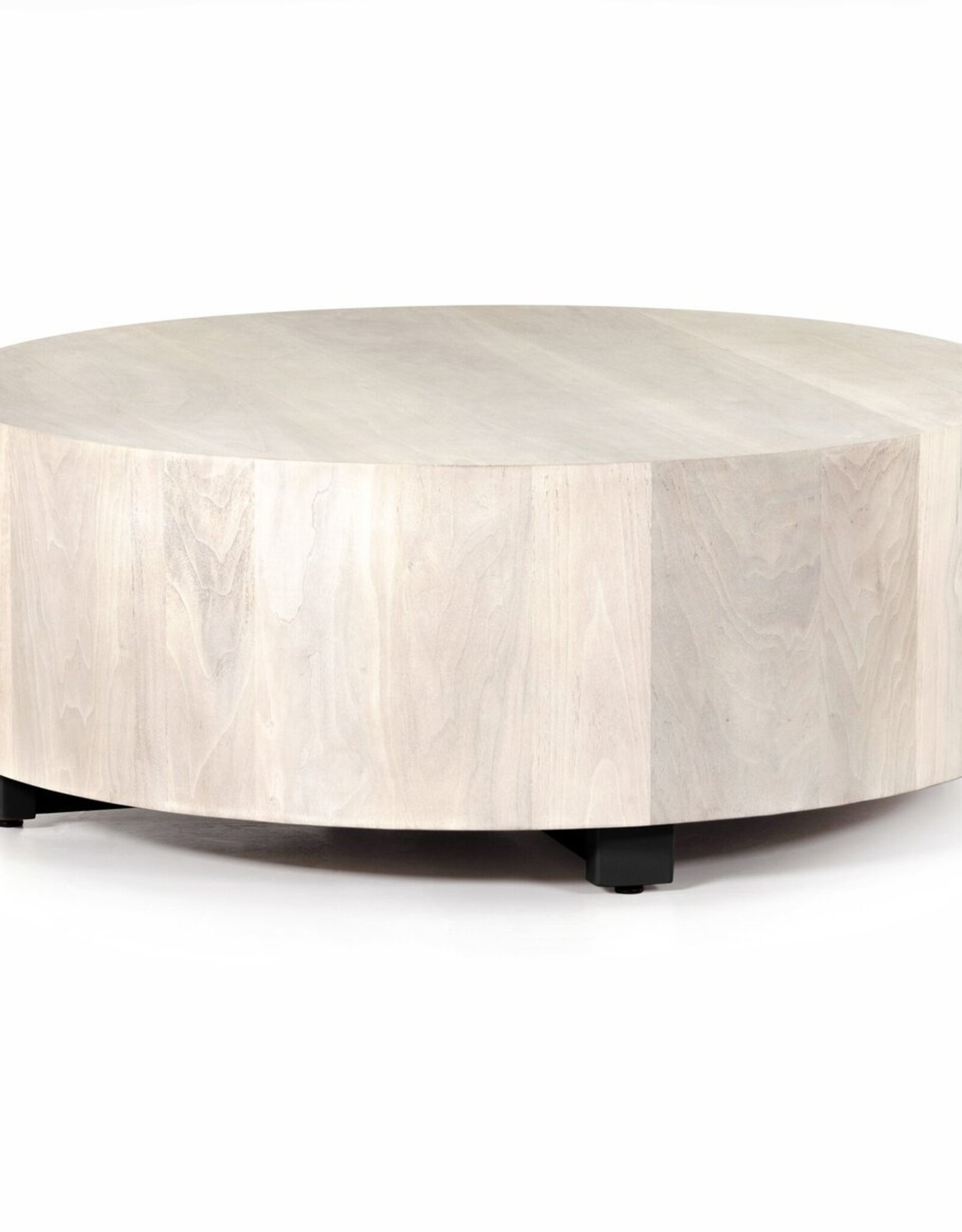 Hudson Round Coffee Table in Ashen Walnut