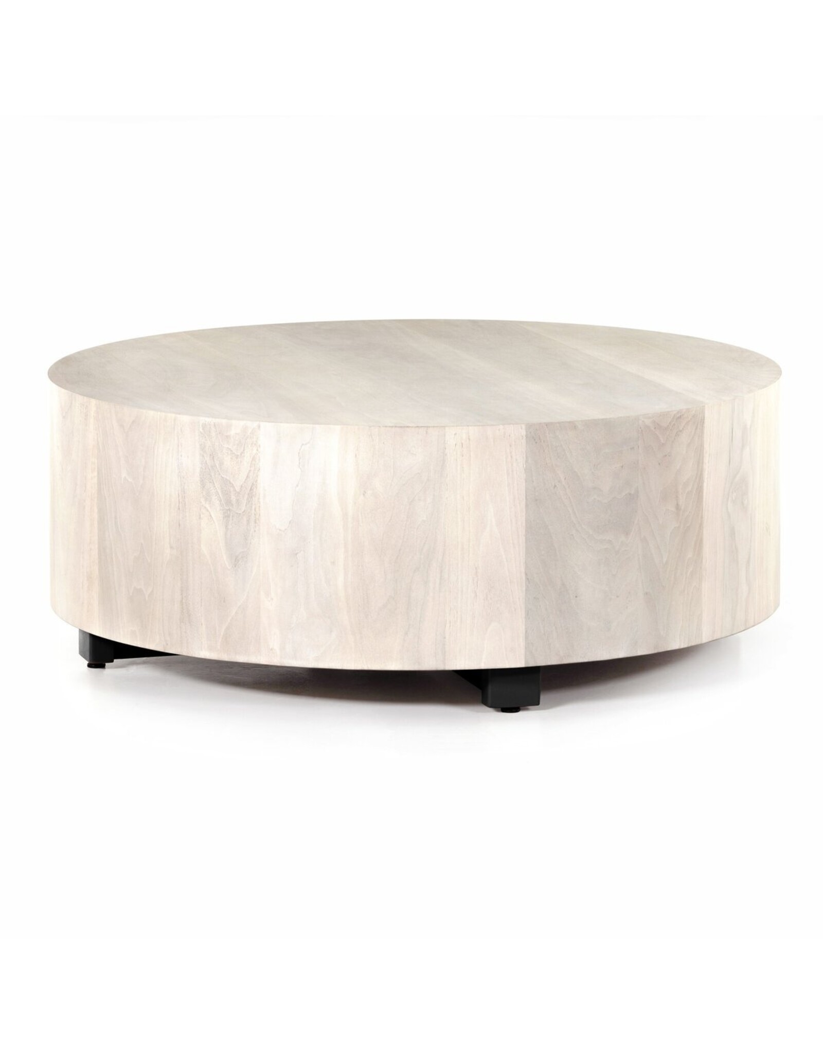 Hudson Round Coffee Table in Ashen Walnut