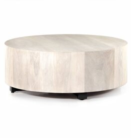 Hudson Round Coffee Table in Ashen Walnut